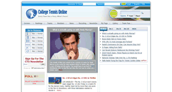 Desktop Screenshot of collegetennisonline.com